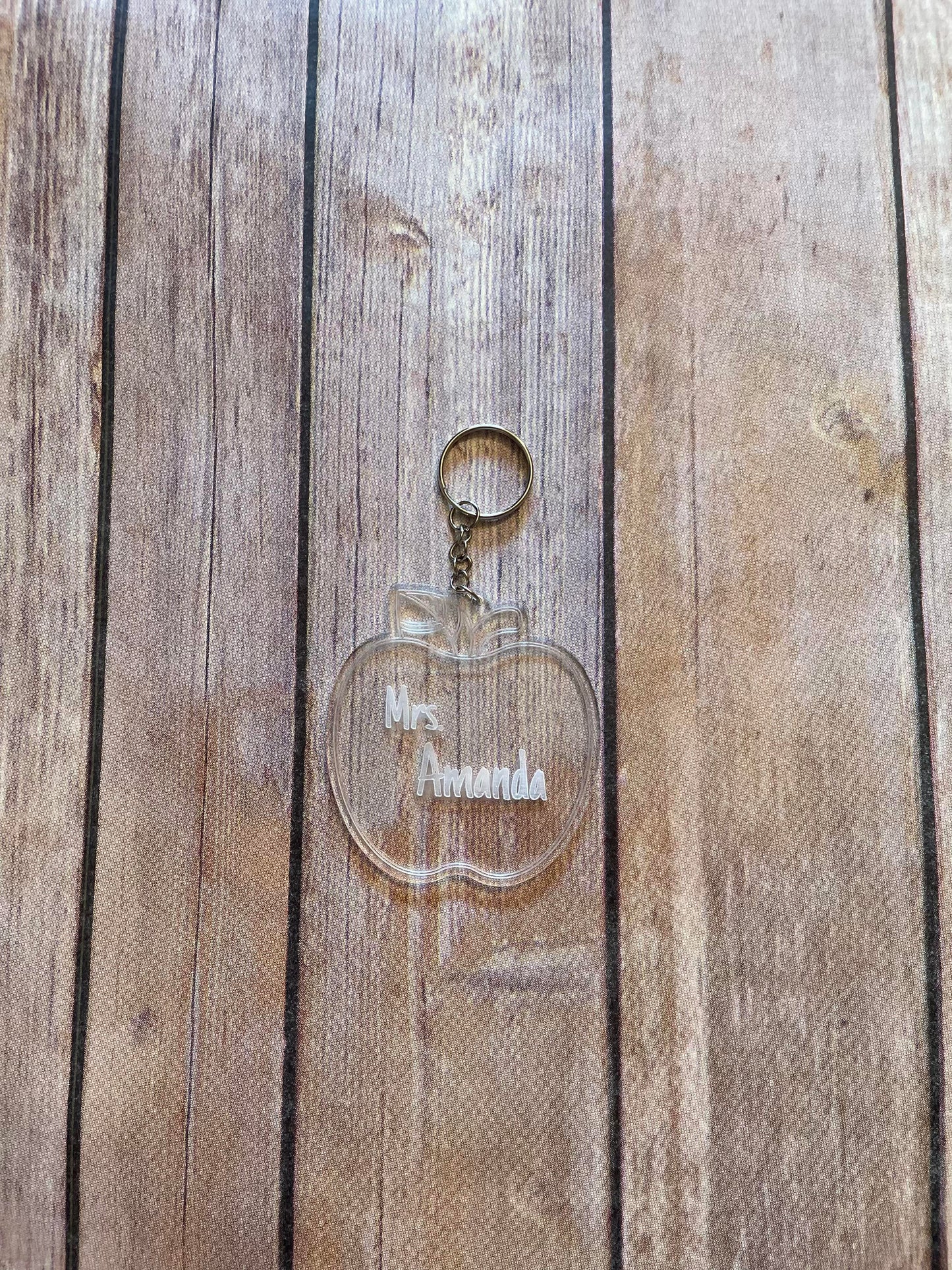 Acrylic Personalized Teacher Keychains