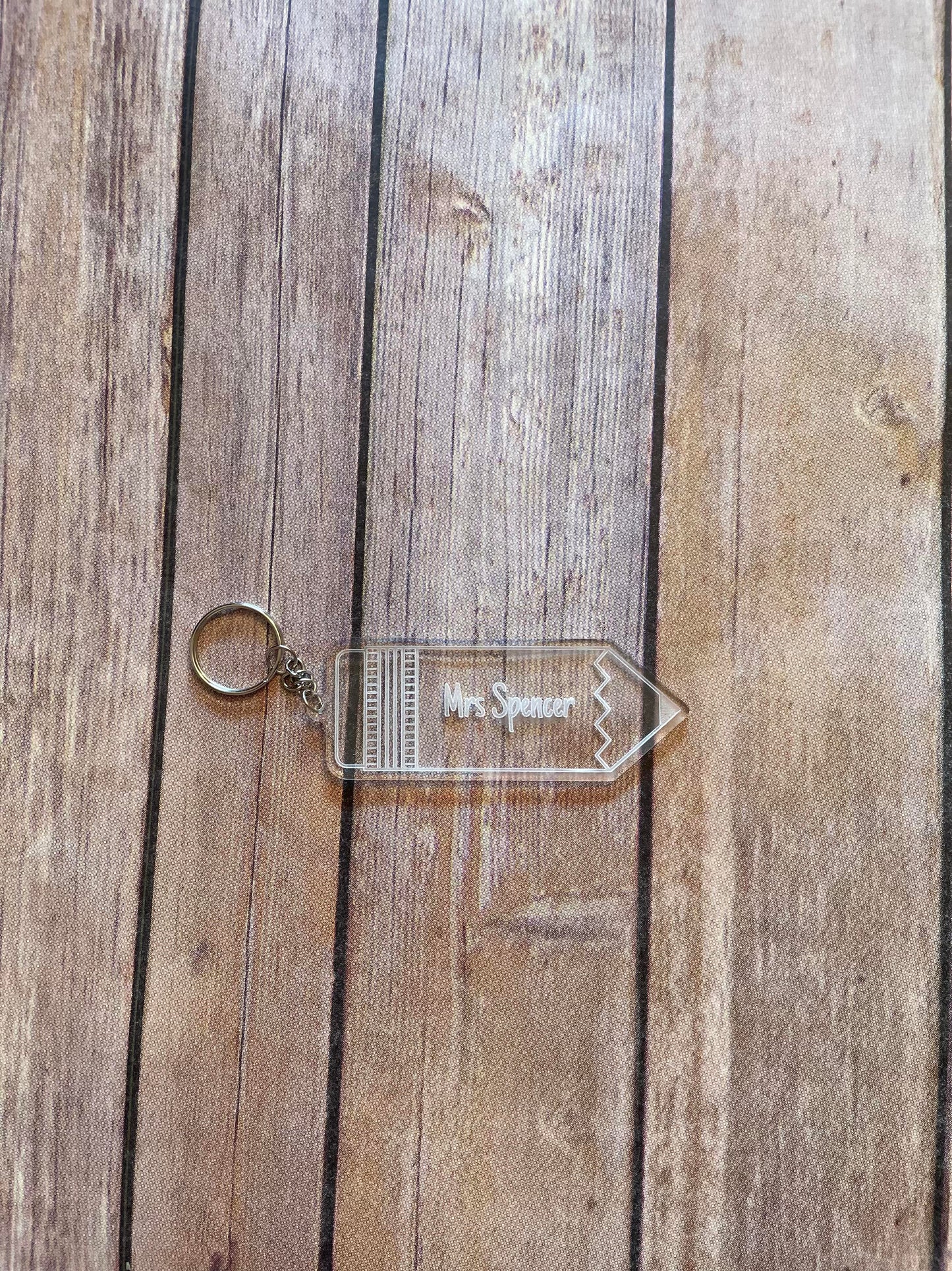 Acrylic Personalized Teacher Keychains
