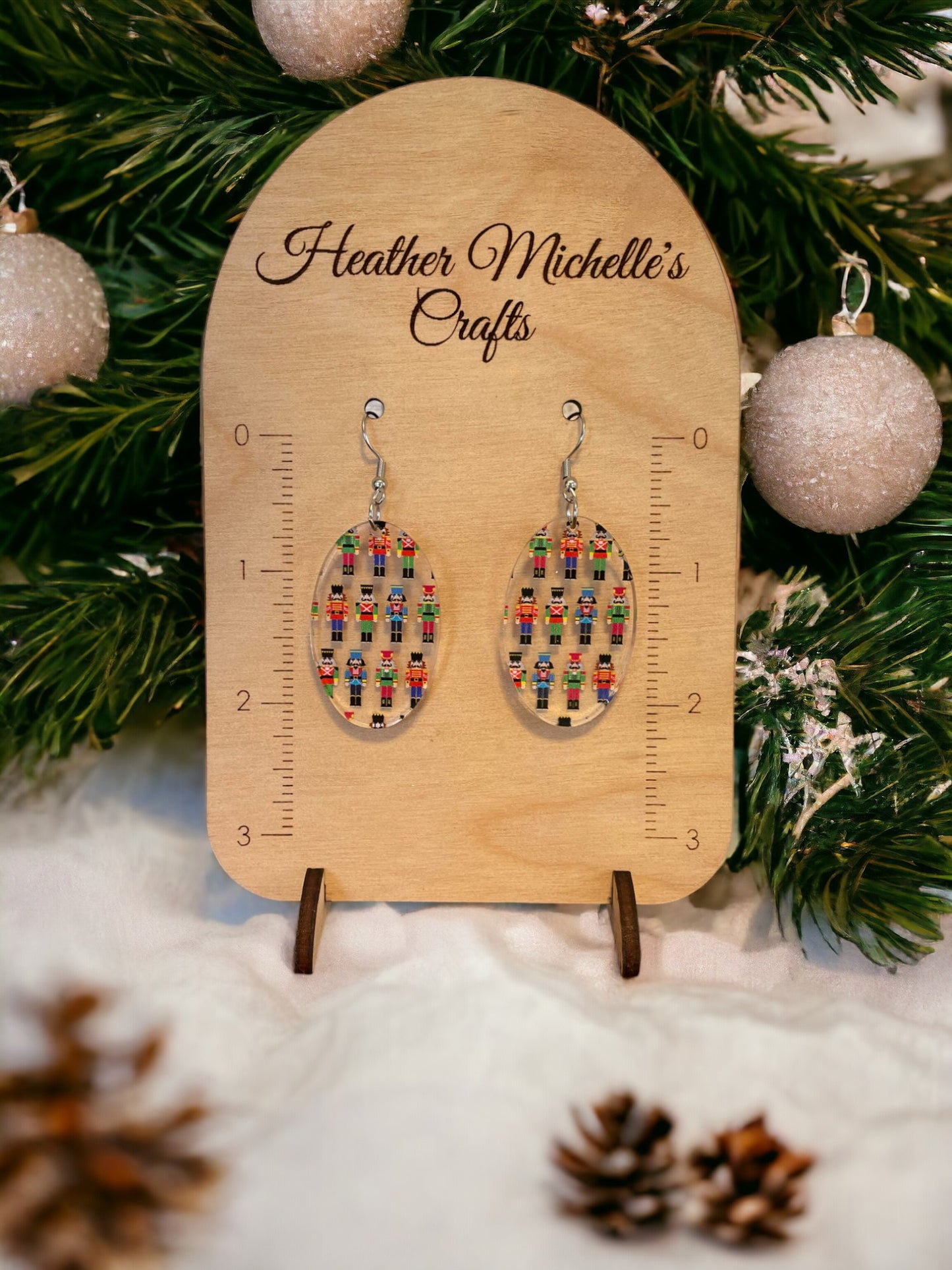 Earrings - Acrylic Nutcrackers, 5 styles available