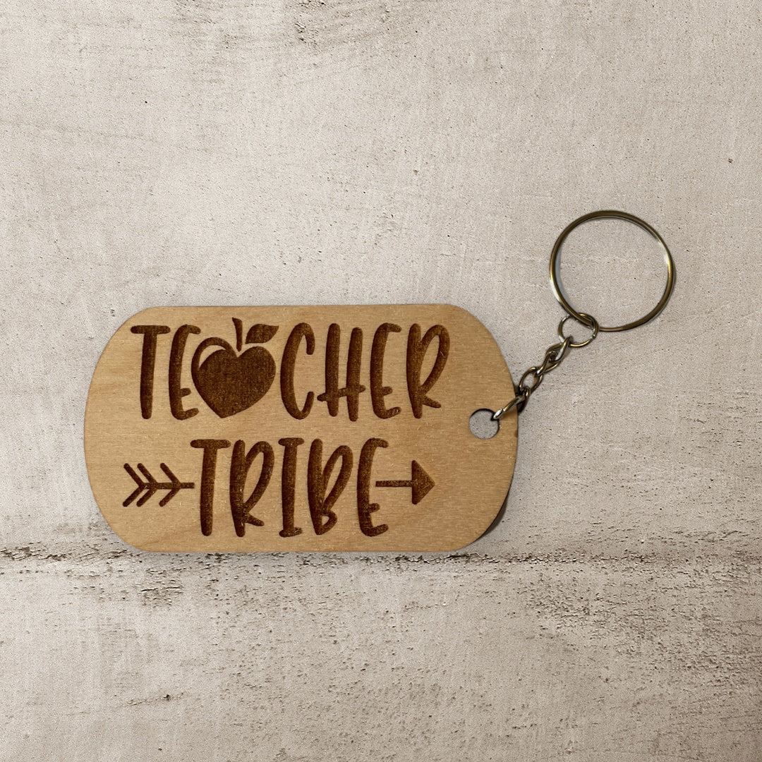 Teacher Keychains - Wooden