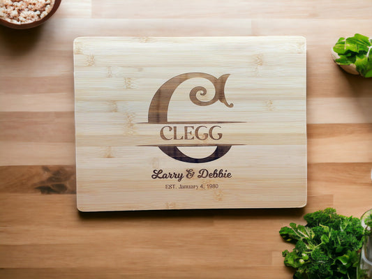 Personalized Bamboo Cutting Board