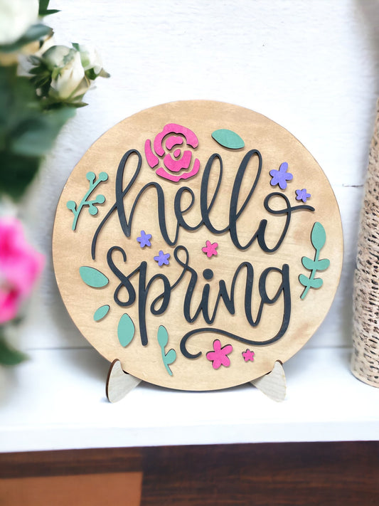 Spring Signs - Hello Spring 10 in