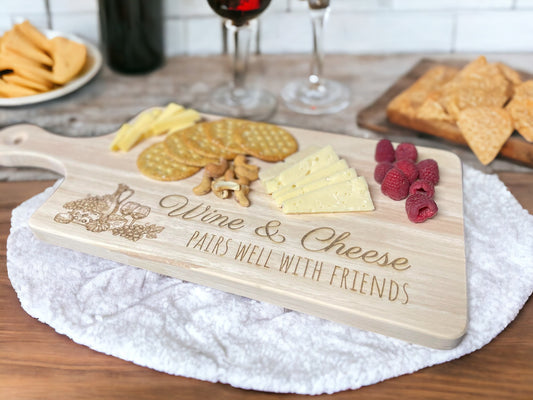 Charcuterie Board - Wine & Cheese pairs well with friends