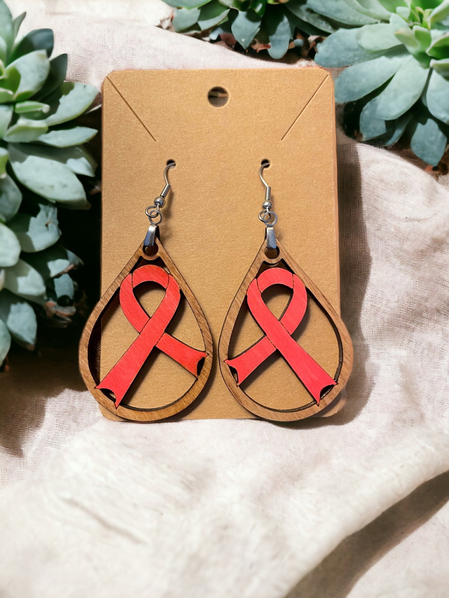 Earrings - Awareness Ribbon