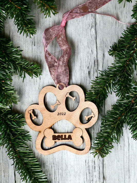 Ornament - Personalized Paw Print