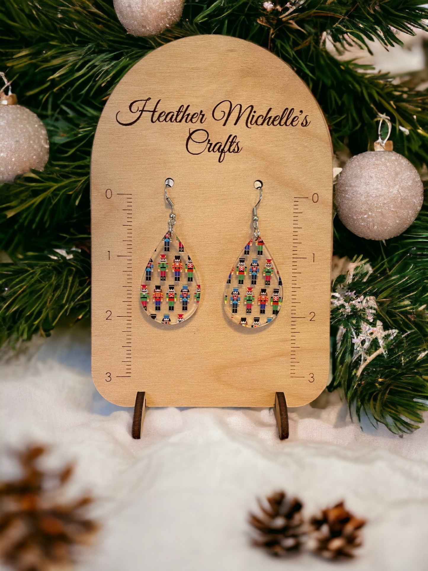 Earrings - Acrylic Nutcrackers, 5 styles available