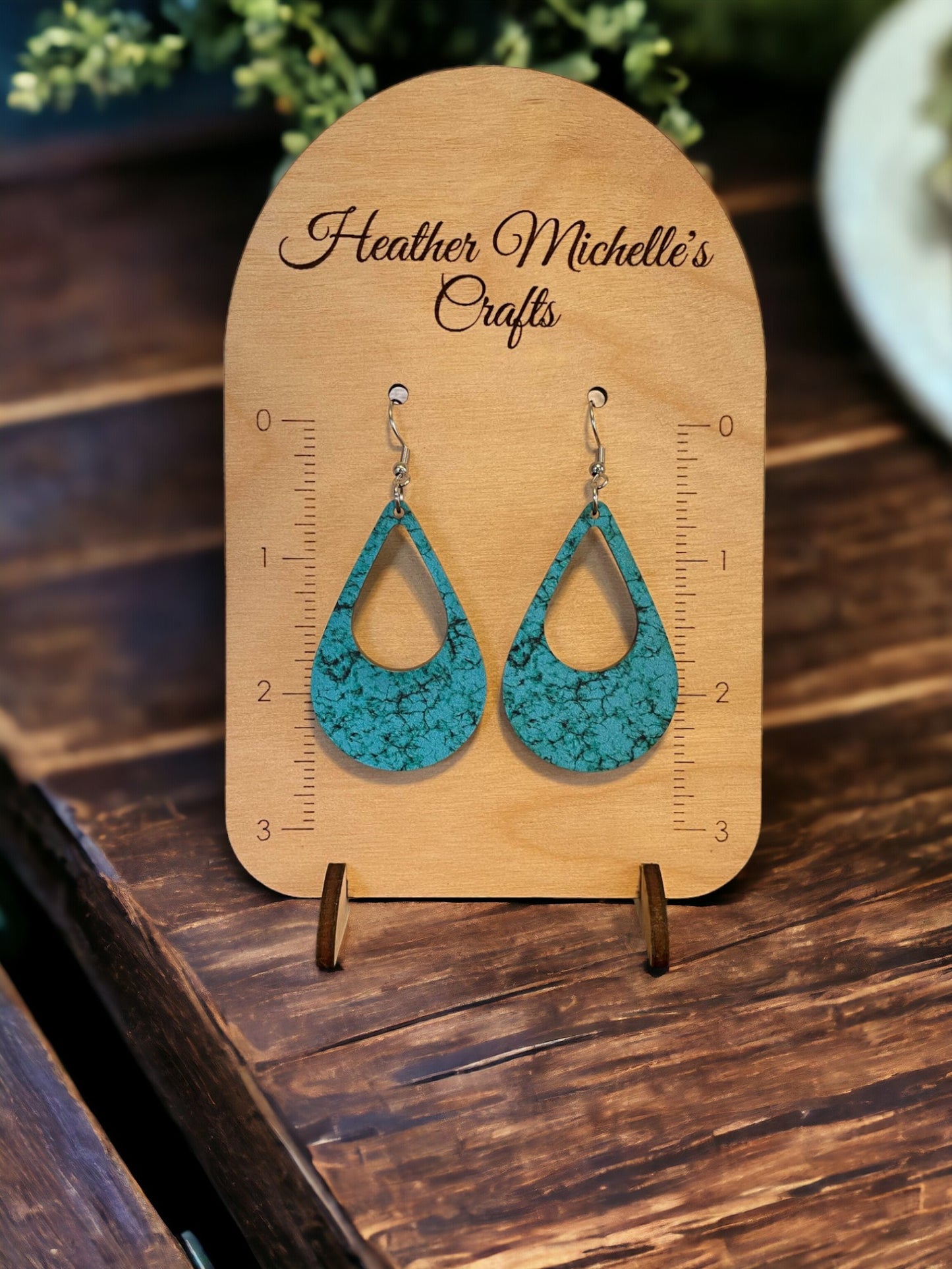 Earrings - Acrylic Turquoise, 6 styles available