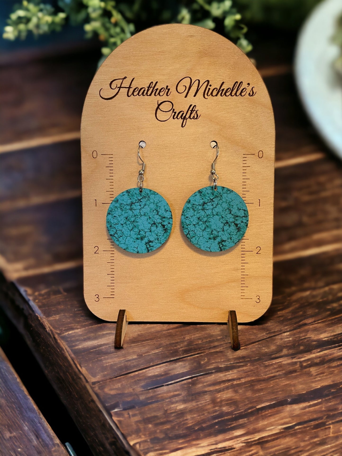 Earrings - Acrylic Turquoise, 6 styles available