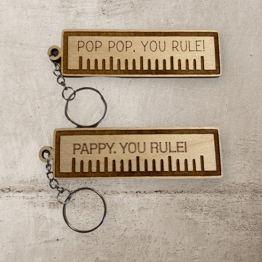 You Rule Personalized Keychain