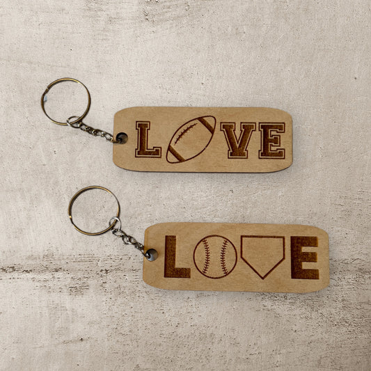 Sports Love Keychains