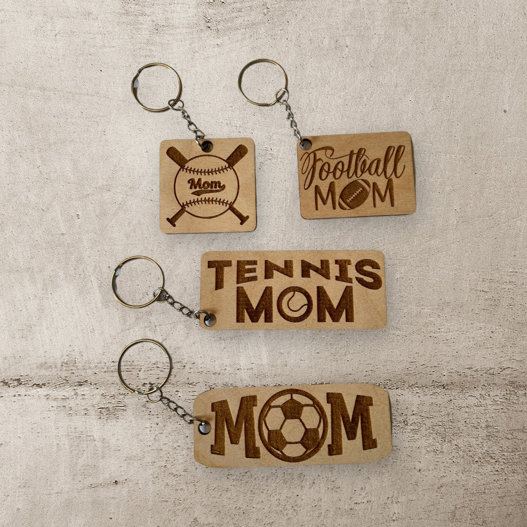 Sports Mom Keychains