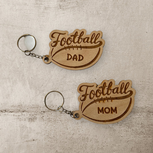 Football Dad/Mom Keychains