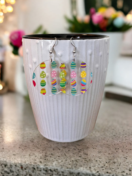 Earrings - Acrylic Easter Eggs, 5 styles available