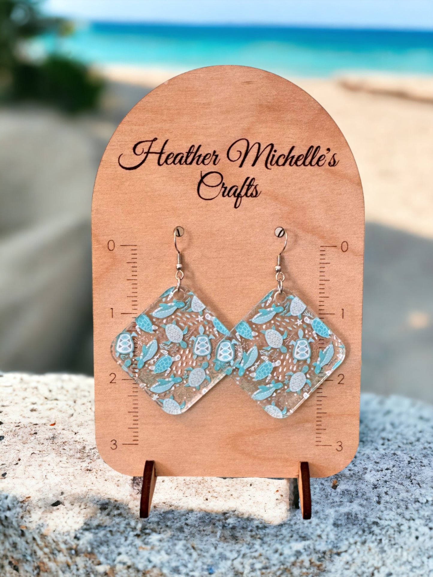 Earrings - Acrylic Sea Turtles, 6 styles available