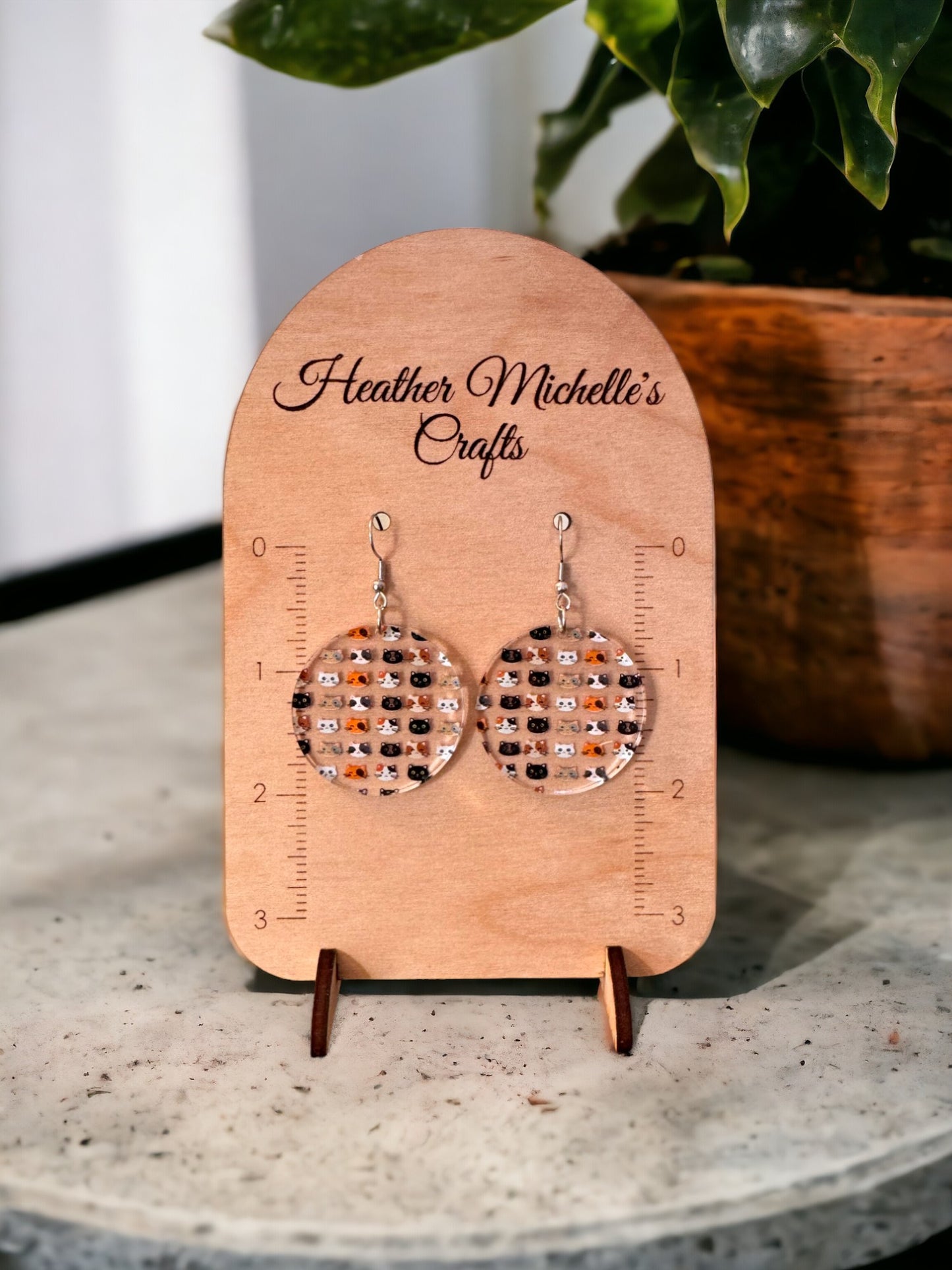 Earrings - Acrylic Cats, 5 styles available